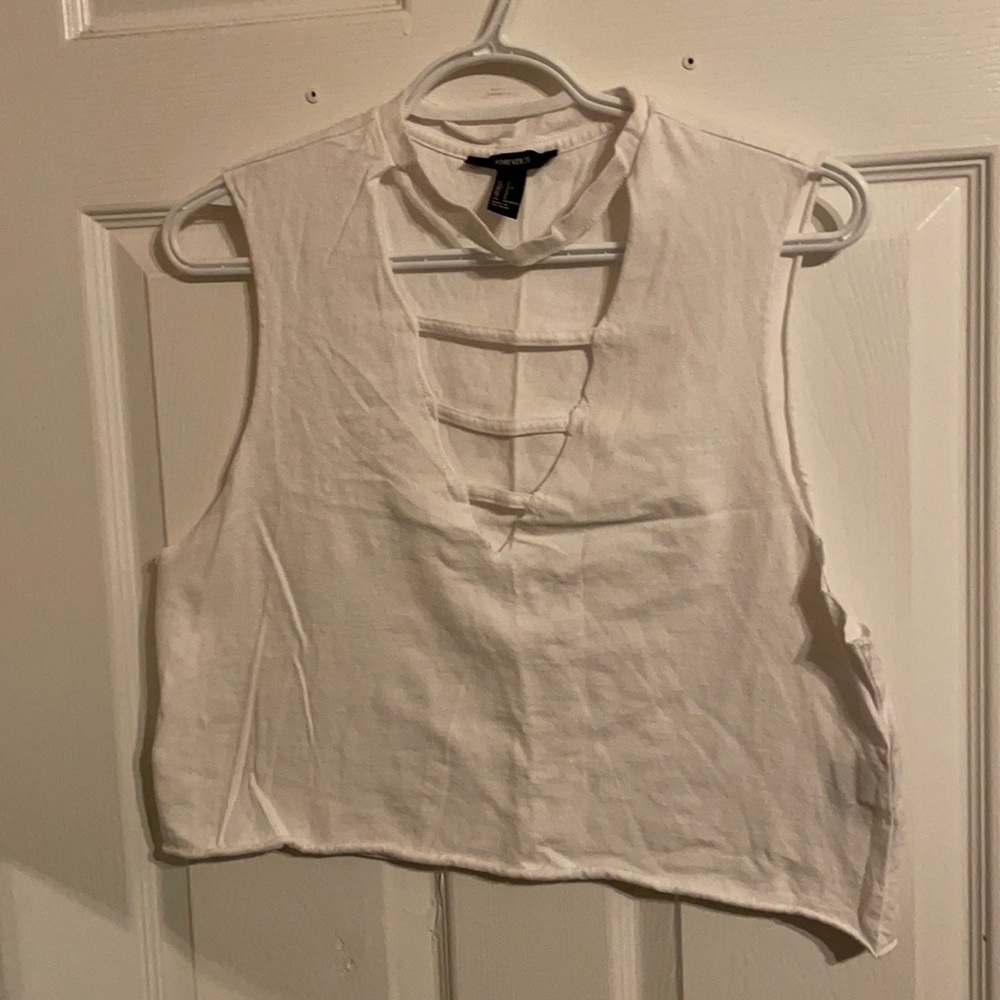 Forever21 Cropped Tank with Cutouts
